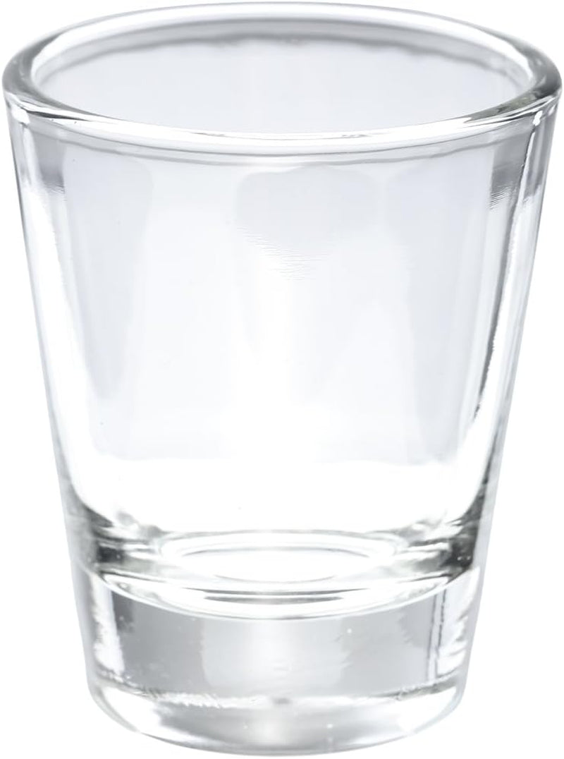 Karan, round 1.5 Oz Shot Glass with Heavy Base, Clear Glass