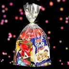 12"X 16", 100Pcs Bottom Gusset Bags, Clear Plastic Cellophane Mug Treat Goodie Gift Bags with 100X Twist Ties, Large Party Favor Packaging, Toy Wrapping (No Side Gusset)