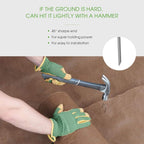 12 Inch Galvanized Garden Landscape Staples Stakes, 25 50 100 PCS Anti-Rust Garden Staples U-Shaped Landscape Pins for Secure Lawn Fabric (25, 12 Inch)