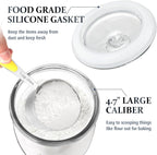 Wide Mouth Apothecary Jar with Lid, 0.5 Gallon Glass Jar for Kitchen Storage and Laundry Room Organization, 72 Oz Clear Glass Container for Cookie, Candy, Sugar, Flour, Nuts