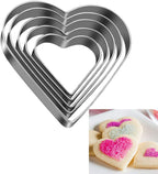 Love Heart Cookie Cutter, Pack of 5…