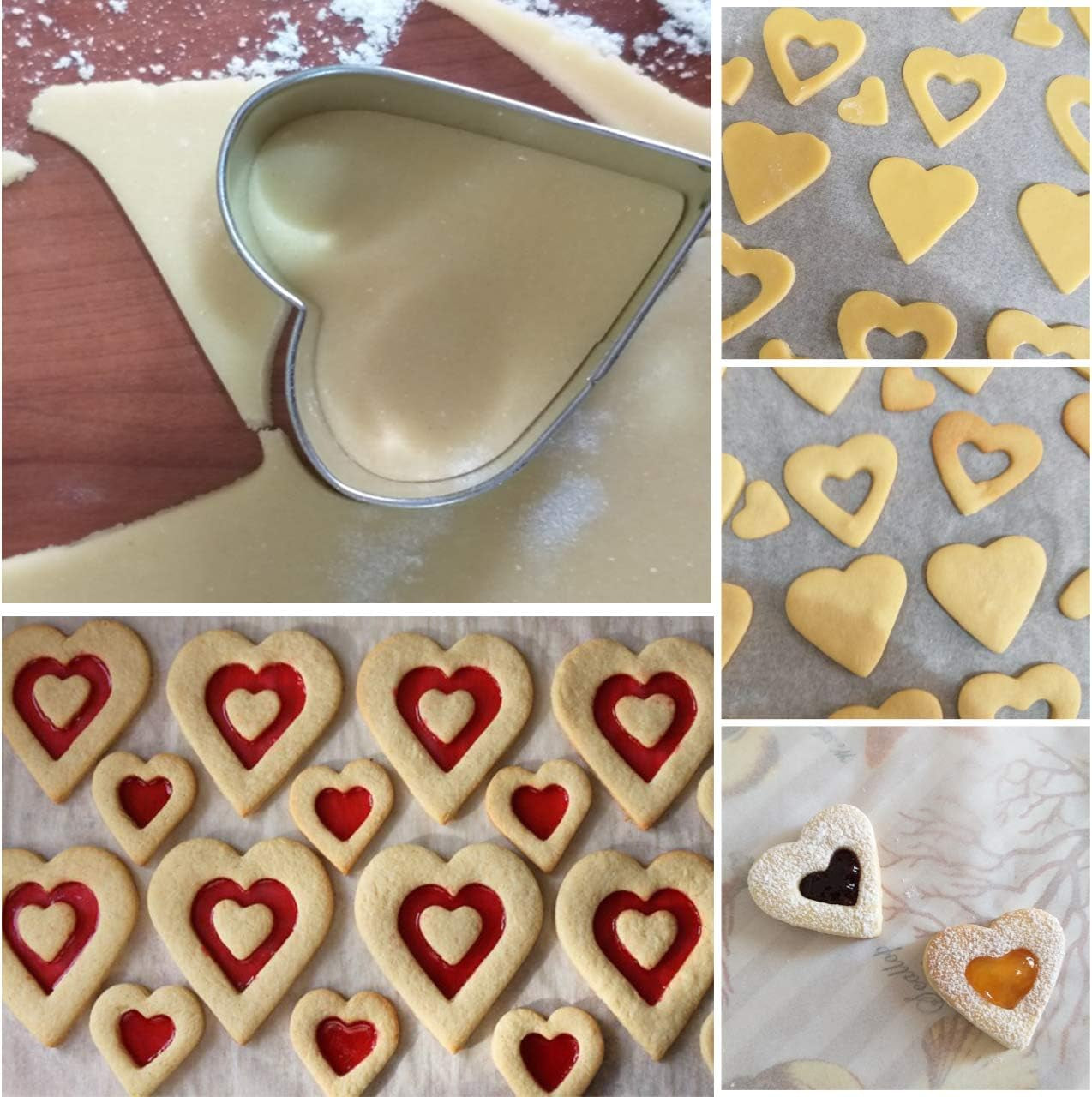 Love Heart Cookie Cutter, Pack of 5…