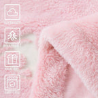 Flannel Glowing Throw Blanket Unicorn Soft Pink Kids Lightweight Comfy Luminious Blanket Glow in the Dark