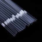 500 Pcs Clear Disposable Plastic Flexible Straws.(0.23'' Diameter and 7.7" Long)