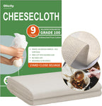 Cheese Cloths, Grade 100, 36X36Inch, Reusable Cheese Cloth with Closed Edges Fabric Fine Mesh Cloth, Unbleached Cotton Muslin Cheesecloth for Straining, Cooking, Yogurt, Herbs,Crafts - 9 Sq.Ft