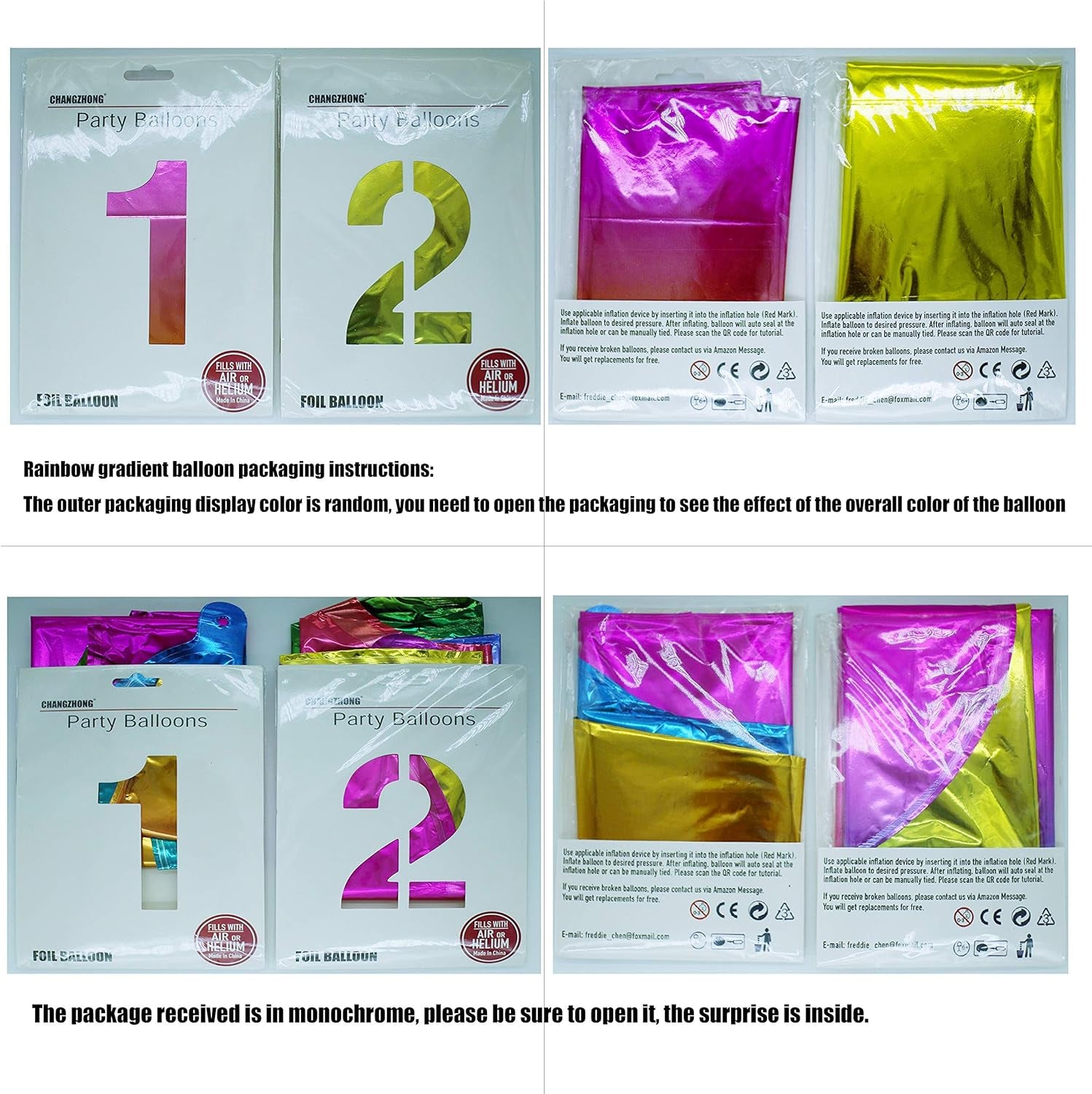 40 Inch Rainbow Large Number 5 Balloons Giant Helium Foil Mylar Digital Gradient Colorful 0 to 9 Balloon 5Th Girl Rainbow Birthday Party Decorations Supplies