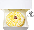 Pie Boxes for 9 Inch Pie | White, 25 Pack | 9X9X2.5 Bakery Box with Window, 9X9 Cookie Box, 9 Inch Pastry Boxes with Window Bulk, Cake Boxes, Auto Pop Up