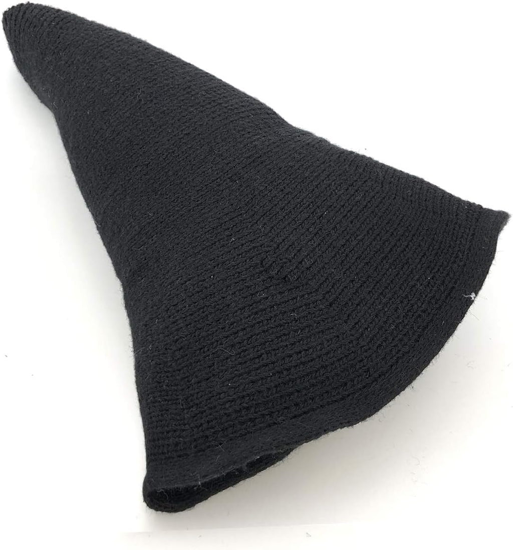 Women Halloween Witch Hat Wool Knitted Cap for Party Masquerade Cosplay Costume Accessory Daily