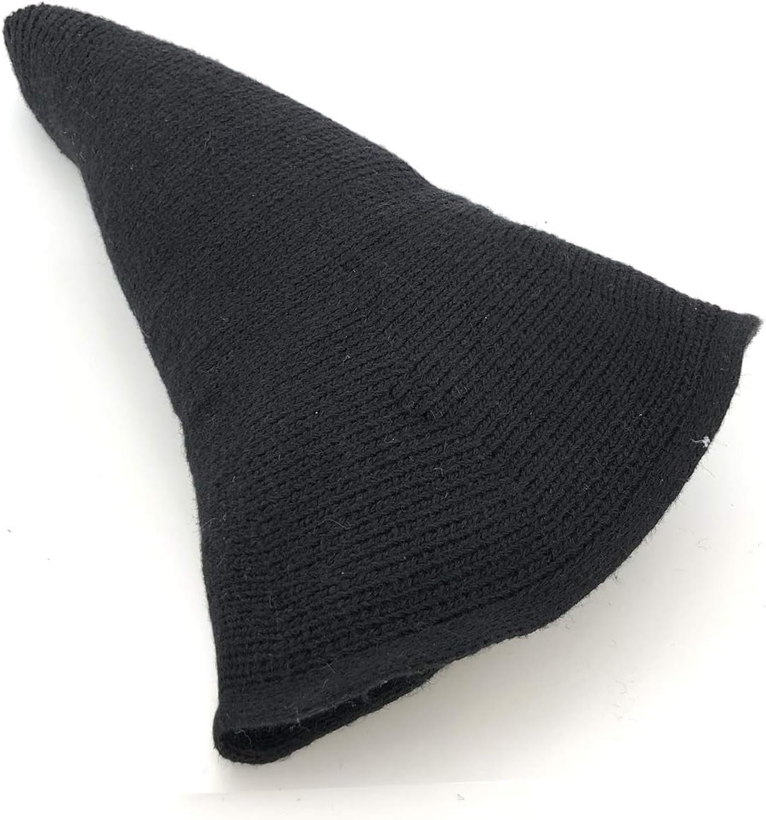 Women Halloween Witch Hat Wool Knitted Cap for Party Masquerade Cosplay Costume Accessory Daily