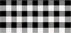 Buffalo Plaid Rug 24 X 51 Inch for Layered Hello Door Mats Washable Black and White Reversible Checked Outdoor Rugs Carpet for Front Door Entryway