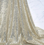 50 Inch round Sequin Tablecloth Champagne, Glitter Tablecloth for Bridal Shower Decorations, Birthday, Wedding, Dessert, Banquet（50 Inch Round, Champagne）