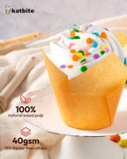 Tulip Cupcake Liners 200PCS, Muffin Liners Baking Cups, Cupcake Wrapper for Party, Wedding, Birthday, Colourful Cupcake Liners Standard Size