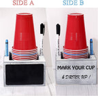 Disposable Cup Holder with Marker Slot