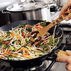 Unique Pattern Burned Wooden Spoons Nightmare before Christmas Kitchen Slotted Spoon House Warming Presents Bamboo Utensil Set