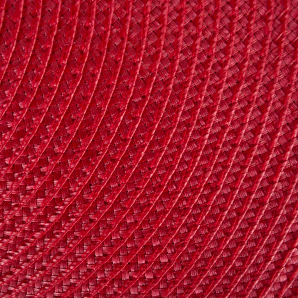 Classic Woven Tabletop Collection, Indoor/Outdoor Placemat Set, Round, 15" Diameter, Tango Red, 6 Piece