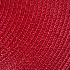 Classic Woven Tabletop Collection, Indoor/Outdoor Placemat Set, Round, 15" Diameter, Tango Red, 6 Piece