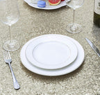 50 Inch round Sequin Tablecloth Champagne, Glitter Tablecloth for Bridal Shower Decorations, Birthday, Wedding, Dessert, Banquet（50 Inch Round, Champagne）