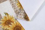 Vinyl Flannel Backed Tablecloth Waterproof Oil-Proof Square PVC Table Cloth Stain-Resistant Wipeable Indoor/Outdoor Picnic, BBQ and Dining Table Cover