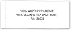 Classic Woven Tabletop Collection, Indoor/Outdoor Placemat Set, Round, 15" Diameter, Tango Red, 6 Piece