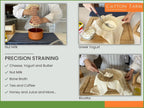 Grade 100 XL Cheese Cloths - Straining & More; 36X36 Inch; 100% Unbleached Cotton Cheesecloth; Reusable with Hemmed 2 Edges; Ultra-Dense (The Finest) Butter Muslin