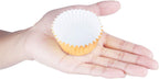 400 Pieces Foil Cupcake Liners Baking Cups Muffin Tins Treat Cups Foil Metallic Cupcake Liners for Weddings,Birthdays,Baby Showers,Silver Rose Gold Black and Gold