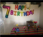 40 Inch Rainbow Large Number 5 Balloons Giant Helium Foil Mylar Digital Gradient Colorful 0 to 9 Balloon 5Th Girl Rainbow Birthday Party Decorations Supplies